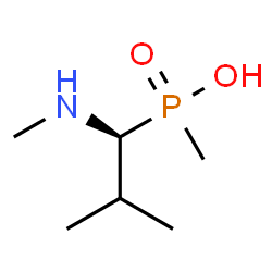ChemSpider 2D Image | Methyl[(1S)-2-methyl-1-(methylamino)propyl]phosphinic acid | C6H16NO2P