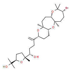 ChemSpider 2D Image | dioxepandehydrothyrsiferol | C30H51BrO6