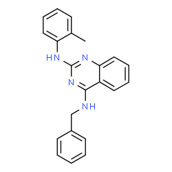 ChemSpider 2D Image | N~4~-Benzyl-N~2~-(2-methylphenyl)-2,4-quinazolinediamine | C22H20N4