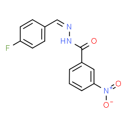 ChemSpider 2D Image | N'-[(Z)-(4-Fluorophenyl)methylene]-3-nitrobenzohydrazide | C14H10FN3O3