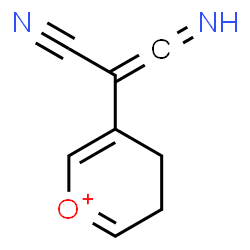 ChemSpider 2D Image | 5-(1-Cyano-2-iminovinyl)-3,4-dihydropyranium | C8H7N2O