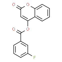 ChemSpider 2D Image | 2-Oxo-2H-chromen-4-yl 3-fluorobenzoate | C16H9FO4