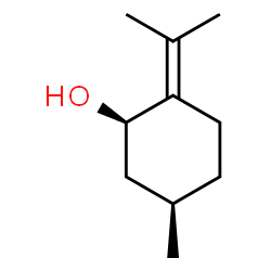ChemSpider 2D Image | (1R,5R)-2-Isopropylidene-5-methylcyclohexanol | C10H18O