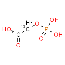 ChemSpider 2D Image | (Phosphonooxy)(~13~C_2_)acetic acid | 13C2H5O6P