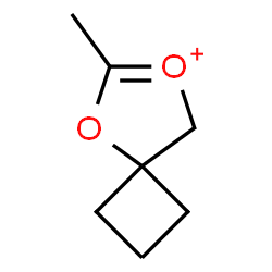 ChemSpider 2D Image | 6-Methyl-5-oxa-7-oxoniaspiro[3.4]oct-6-ene | C7H11O2