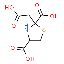 ChemSpider 2D Image | 2-(Carboxymethyl)-1,3-thiazolidine-2,4-dicarboxylic acid | C7H9NO6S