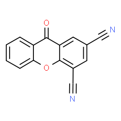 ChemSpider 2D Image | 9-Oxo-9H-xanthene-2,4-dicarbonitrile | C15H6N2O2