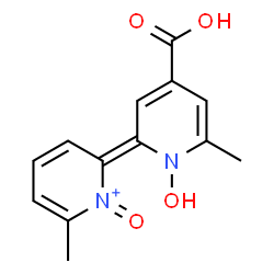 ChemSpider 2D Image | (2Z)-2-(4-Carboxy-1-hydroxy-6-methyl-2(1H)-pyridinylidene)-6-methyl-1-oxo-1,2-dihydropyridinium | C13H13N2O4
