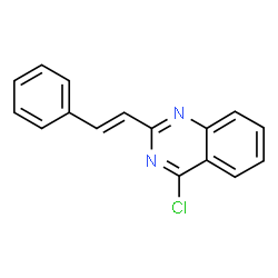 ChemSpider 2D Image | (E)-4-Chloro-2-styrylquinazoline | C16H11ClN2