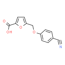 ChemSpider 2D Image | 5-[(4-Cyanophenoxy)methyl]-2-furoic acid | C13H9NO4