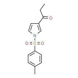 ChemSpider 2D Image | 3-PROPANOYL-1-TOSYLPYRROLE | C14H15NO3S