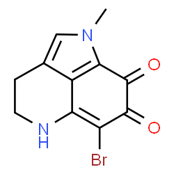 ChemSpider 2D Image | makaluvone | C11H9BrN2O2