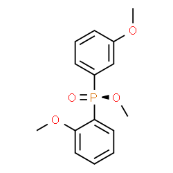 ChemSpider 2D Image | Methyl (S)-(2-methoxyphenyl)(3-methoxyphenyl)phosphinate | C15H17O4P