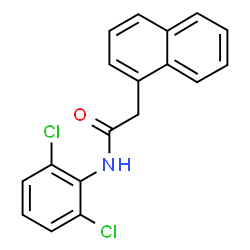 ChemSpider 2D Image | N-(2,6-Dichlorophenyl)-2-(1-naphthyl)acetamide | C18H13Cl2NO