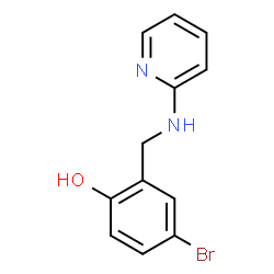 ChemSpider 2D Image | 4-Bromo-2-[(2-pyridinylamino)methyl]phenol | C12H11BrN2O