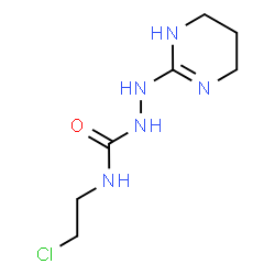 ChemSpider 2D Image | N-(2-Chloroethyl)-2-(1,4,5,6-tetrahydro-2-pyrimidinyl)hydrazinecarboxamide | C7H14ClN5O
