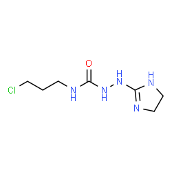 ChemSpider 2D Image | N-(3-Chloropropyl)-2-(4,5-dihydro-1H-imidazol-2-yl)hydrazinecarboxamide | C7H14ClN5O