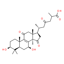 ChemSpider 2D Image | Ganoderic acid beta | C30H44O7