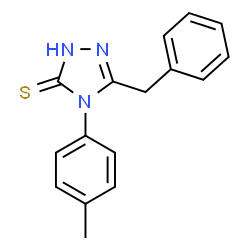 ChemSpider 2D Image | 5-Benzyl-4-(4-methylphenyl)-2,4-dihydro-3H-1,2,4-triazole-3-thione | C16H15N3S