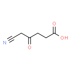 ChemSpider 2D Image | 5-cyano-4-oxo-pentanoic acid | C6H7NO3