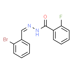 ChemSpider 2D Image | N'-[(Z)-(2-Bromophenyl)methylene]-2-fluorobenzohydrazide | C14H10BrFN2O