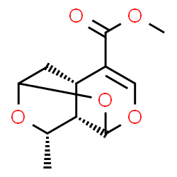 ChemSpider 2D Image | Methyl (3R,7S,8S,9S)-9-methyl-2,4,10-trioxatricyclo[5.3.1.0~3,8~]undec-5-ene-6-carboxylate | C11H14O5