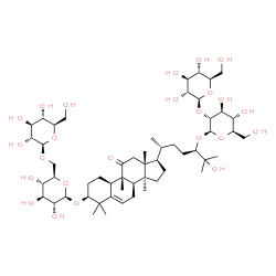 ChemSpider 2D Image | (1S,4R,8beta,9beta,24R)-1-{[6-O-(beta-D-Glucopyranosyl)-beta-D-glucopyranosyl]oxy}-25-hydroxy-9,10,14-trimethyl-11-oxo-4,9-cyclo-9,10-secocholest-5-en-24-yl 2-O-beta-D-glucopyranosyl-beta-D-glucopyran
oside | C54H90O24