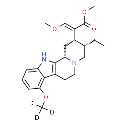 ChemSpider 2D Image | Methyl (16E,20beta)-16-(methoxymethylene)-9-[(~2~H_3_)methyloxy]corynan-17-oate | C23H27D3N2O4