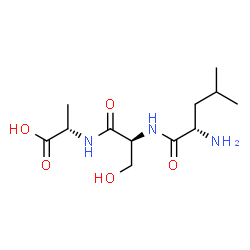 ChemSpider 2D Image | L-Leucyl-L-seryl-L-alanine | C12H23N3O5