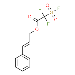 ChemSpider 2D Image | (2E)-3-Phenyl-2-propen-1-yl difluoro(fluorosulfonyl)acetate | C11H9F3O4S