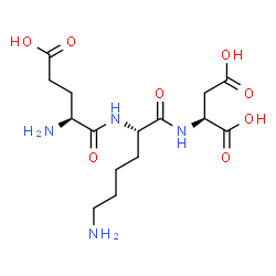 ChemSpider 2D Image | L-alpha-Glutamyl-L-lysyl-L-aspartic acid | C15H26N4O8