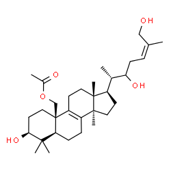ChemSpider 2D Image | (3beta,24Z)-3,22,26-Trihydroxylanosta-8,24-dien-19-yl acetate | C32H52O5