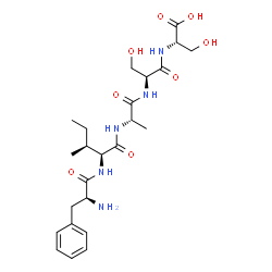 ChemSpider 2D Image | L-Phenylalanyl-L-isoleucyl-L-alanyl-L-seryl-L-serine | C24H37N5O8