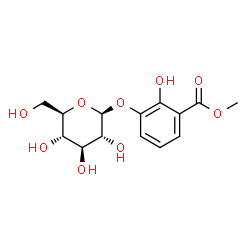 ChemSpider 2D Image | Methyl 3-(beta-D-glucopyranosyloxy)-2-hydroxybenzoate | C14H18O9