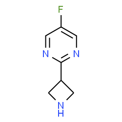 ChemSpider 2D Image | 2-(3-Azetidinyl)-5-fluoropyrimidine | C7H8FN3