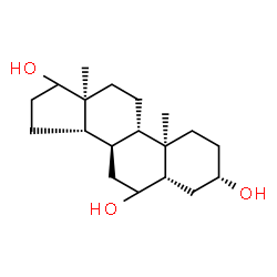 ChemSpider 2D Image | (3beta,5alpha)-Androstane-3,6,17-triol | C19H32O3