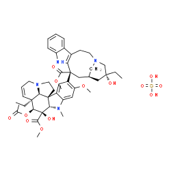 ChemSpider 2D Image | (4'alpha,12alpha,18'beta)-Vincaleukoblastine sulfate (1:1) | C46H60N4O13S