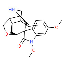 ChemSpider 2D Image | (1'R,3R,7'Z,8'S)-7'-Ethylidene-1,6-dimethoxyspiro[indole-3,2'-[11]oxa[5]azatricyclo[6.3.1.0~4,9~]dodecan]-2(1H)-one | C21H26N2O4