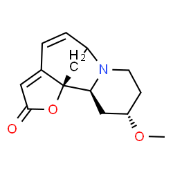 ChemSpider 2D Image | (1R,2S,4S)-4-Methoxy-14-oxa-7-azatetracyclo[6.6.1.0~1,11~.0~2,7~]pentadeca-9,11-dien-13-one | C14H17NO3