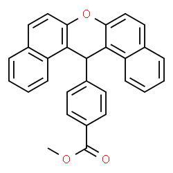 ChemSpider 2D Image | Methyl 4-(14H-dibenzo[a,j]xanthen-14-yl)benzoate | C29H20O3