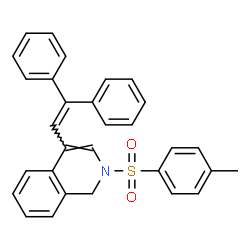 ChemSpider 2D Image | 4-(2,2-Diphenylvinyl)-2-[(4-methylphenyl)sulfonyl]-1,2-dihydroisoquinoline | C30H25NO2S
