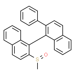ChemSpider 2D Image | 2-(Methylsulfinyl)-2'-phenyl-1,1'-binaphthalene | C27H20OS