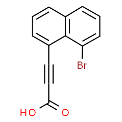 ChemSpider 2D Image | 3-(8-Bromo-1-naphthyl)-2-propynoic acid | C13H7BrO2
