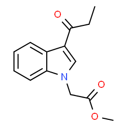 ChemSpider 2D Image | Methyl (3-propionyl-1H-indol-1-yl)acetate | C14H15NO3