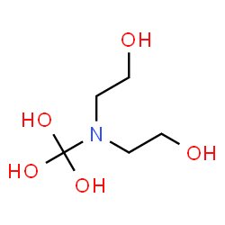ChemSpider 2D Image | [Bis(2-hydroxyethyl)amino]methanetriol | C5H13NO5