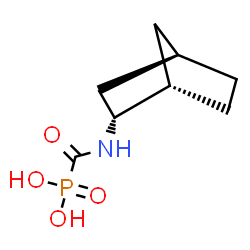 ChemSpider 2D Image | Phosphonic acid, [[(1S,2R,4R)-bicyclo[2.2.1]hept-2-ylamino]carbonyl]- | C8H14NO4P