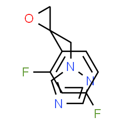 ChemSpider 2D Image | 1-[2-(2,4-difluorophenyl)-2,3-epoxypropyl]-1h-1,2,4-triazole | C11H9F2N3O