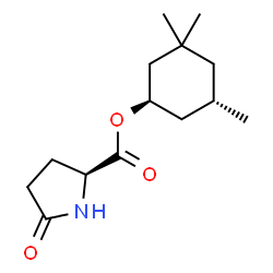 ChemSpider 2D Image | (1R,5S)-3,3,5-Trimethylcyclohexyl 5-oxo-L-prolinate | C14H23NO3