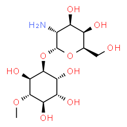 ChemSpider 2D Image | (1S,2R,3R,4R,5S,6R)-2,3,4,6-Tetrahydroxy-5-methoxycyclohexyl 2-amino-2-deoxy-alpha-D-galactopyranoside | C13H25NO10