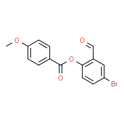 ChemSpider 2D Image | 4-Bromo-2-formylphenyl 4-methoxybenzoate | C15H11BrO4